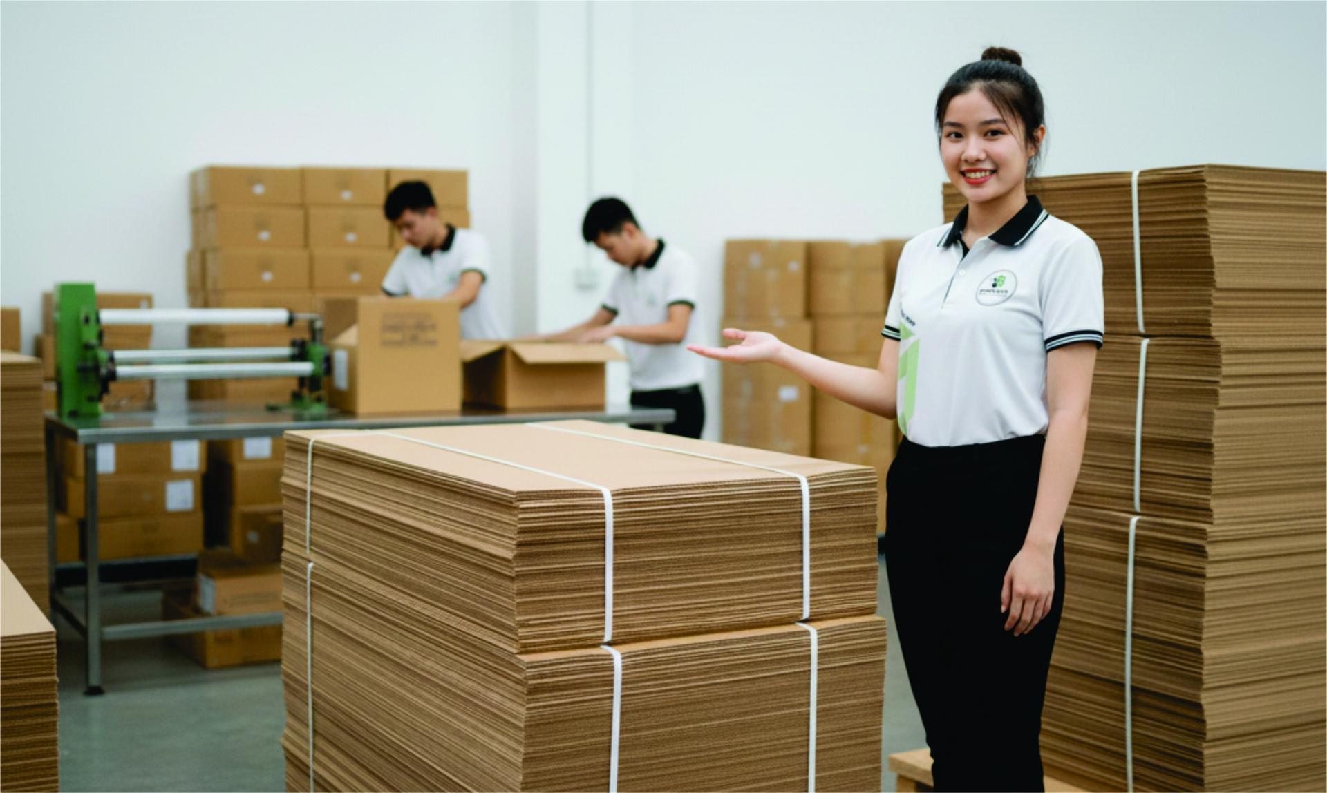 Giấy carton được sản xuất từ gì - cấu tạo liner và medium